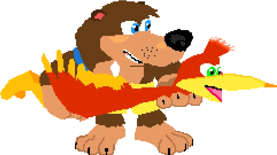  Pixilart Banjo Kazooie Breegull Blaster By 1okay1011 Fictional Character Png Banjo Kazooie Png