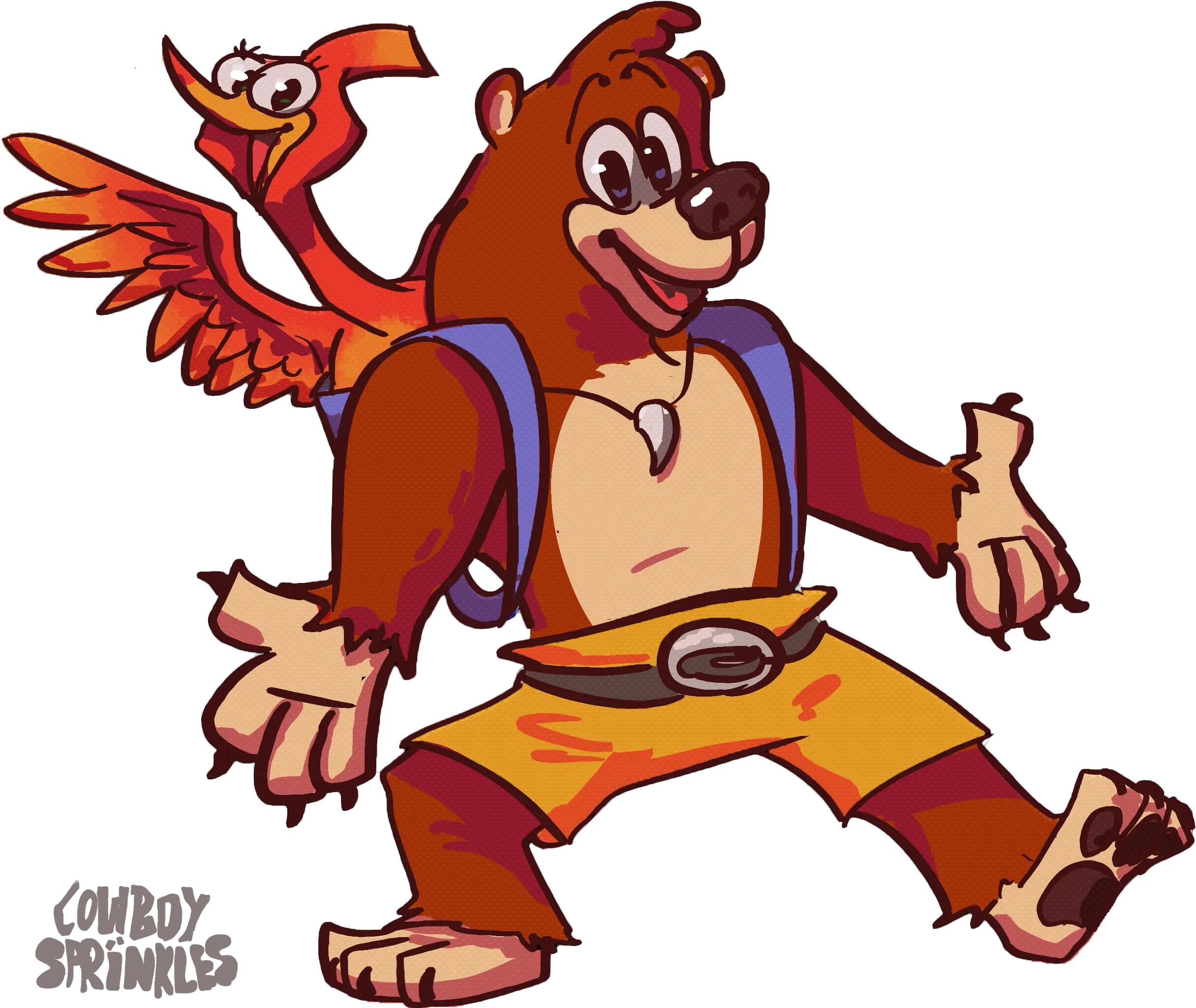  Inktober Day 22 Banjo And Kazooie By Cowboysprinkles On Fictional Character Png Banjo Kazooie Png