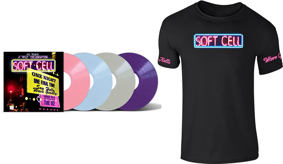  Soft Cell Say Hello Wave Goodbye The O2 London 4xlp Active Shirt Png Audio Wave Png