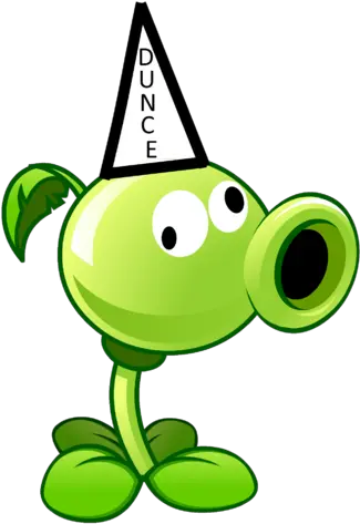  Dunce Peashooter Plants Vs Zombies Roleplay Wiki Fandom Plants Vs Zombies Png Dunce Hat Png