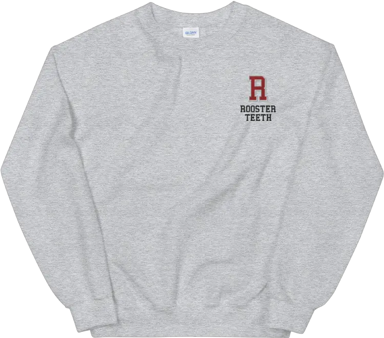  Rooster Teeth Varsity Embroidered Pullover Harry Styles Butterfly Sweatshirt Png Rooster Teeth Logo