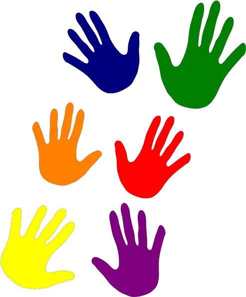  Hands Various Colors Ladder Clip Art At Clkercom Vector Color Hand Clip Art Png Hands Transparent