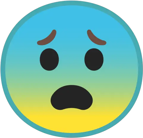  Fearful Face Emoji Griffith Observatory Png Scared Emoji Png