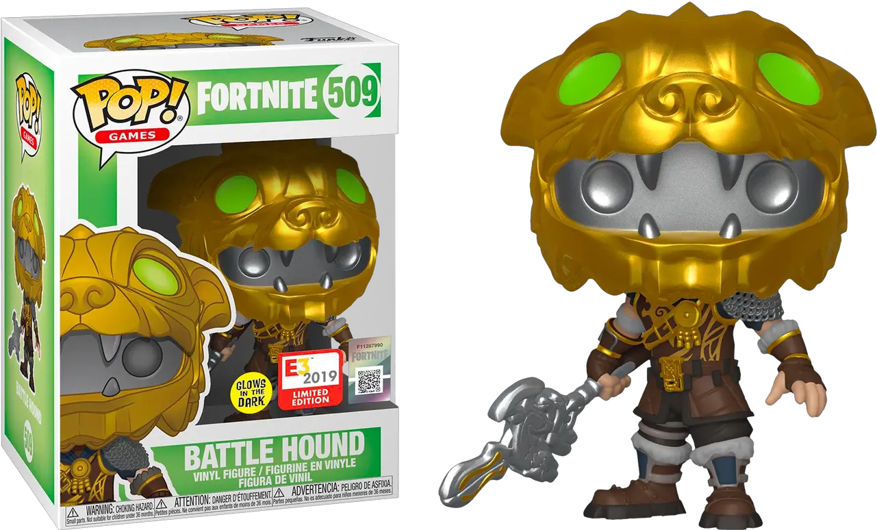  Fortnite Battle Hound Pop Vinyl Figure 2019 E3 Convention Exclusive Battle Hound Fortnite Funko Pop Png Fornite Png