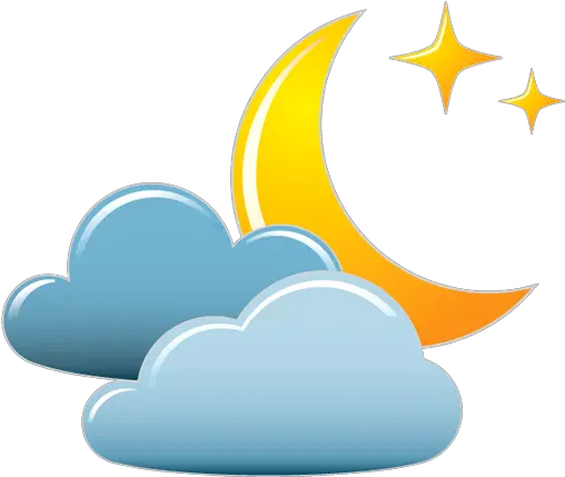  Night Partly Cloudy Night Sky Clipart Png Night Png