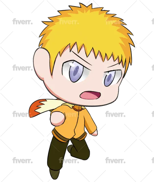  Create Cute Anime Style Chibi Art For Keychain Or Sticker Fictional Character Png Naruto Rasengan Png