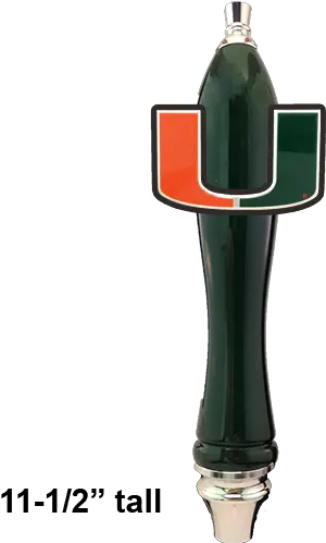  Miami Hurricanes Beer Tap Handle Miami Hurricanes Beer Tap Handle Png Miami Hurricanes Logo Png