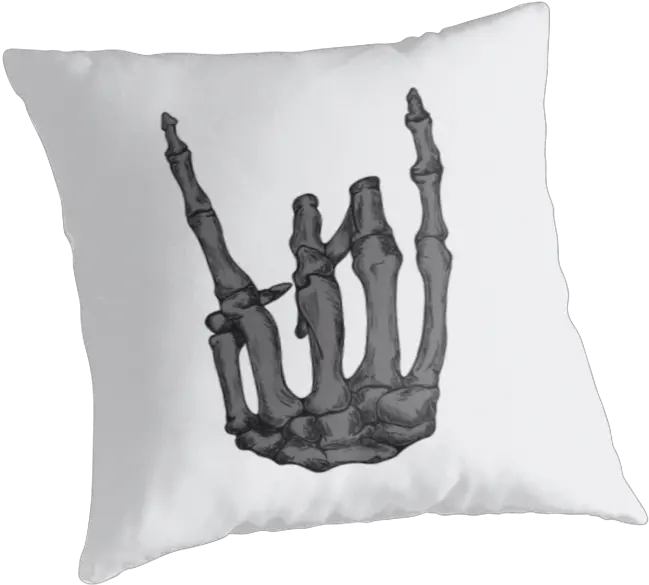  Download Hd Grey Rock Cushion Png Skeleton Hand Png