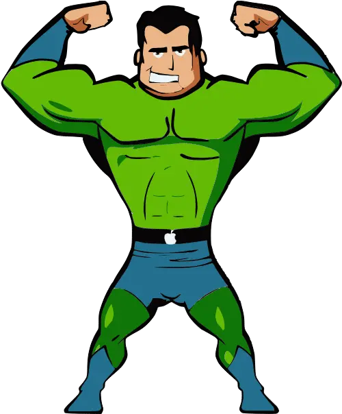  Mascotnewpng Strong Muscle Man Cartoon Clipart Full Size Strong Muscle Man Cartoon Muscle Man Png