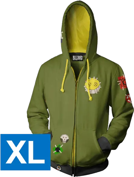  Overwatch Junkrat Green Unisex Hoodie Size Xl Overwatch Hoodie High Noon Png Junkrat Png