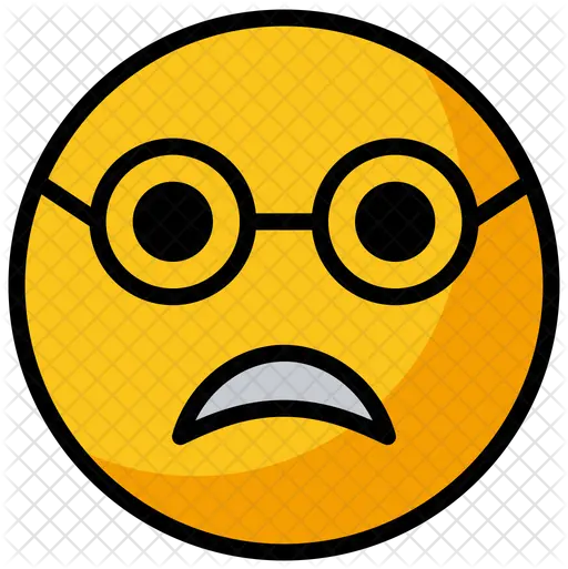  Scared Face Emoji Icon Circle Png Scared Emoji Png