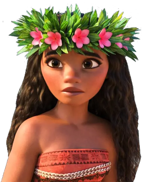  Moana Disney Flowercrown Ponlynesian Hawaiian Cute Ador Disney Moana Png Moana Transparent Background