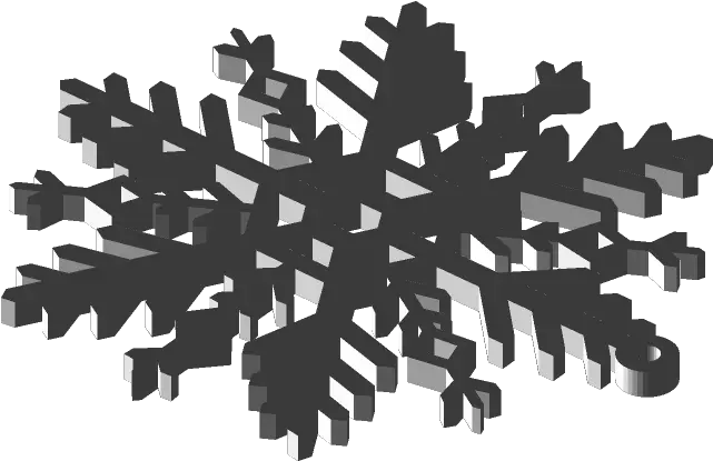  Snowflake 3d Cad Model Library Grabcad Png Snowman Icon Free