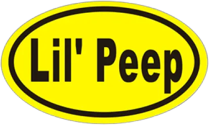  Lil Peep Oval Sticker Circle Png Lil Peep Logo