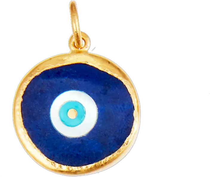  Protection 24k Lapis Inlaid Evil Eye Locket Png Evil Eyes Png