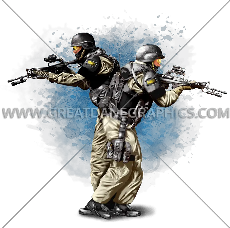  Swat Production Ready Artwork For T Shirt Printing Sniper Png Swat Png