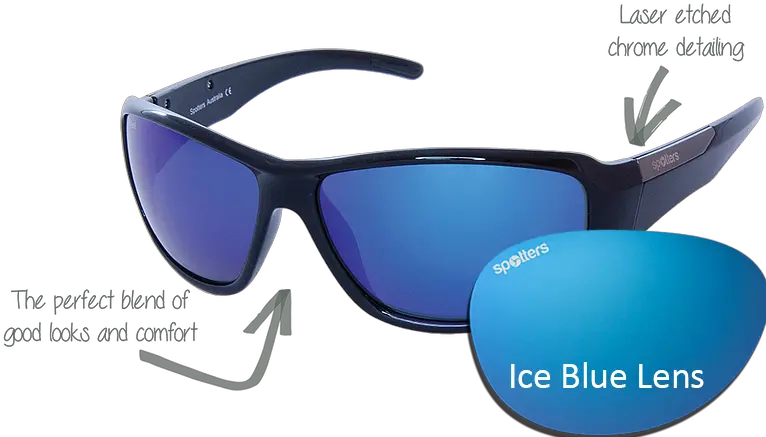  Gloss Black Frame With Ice Blue Sunglasses Png Sunglasses Vector Png