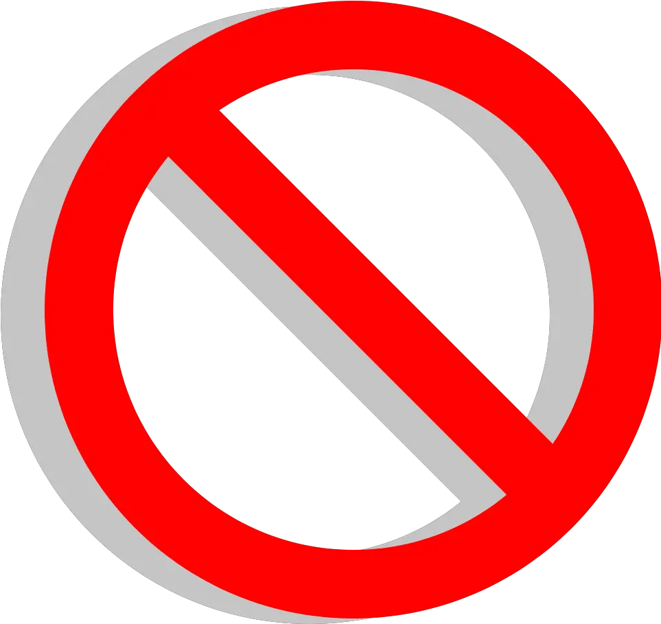  Download Vote No Png Red Circle With Line Transparent Slash Png