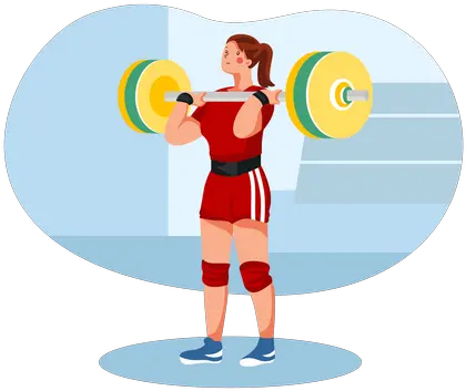  Best Premium Female Weightlifter Doing Weightlifting Weights Png Weight Lifting Icon