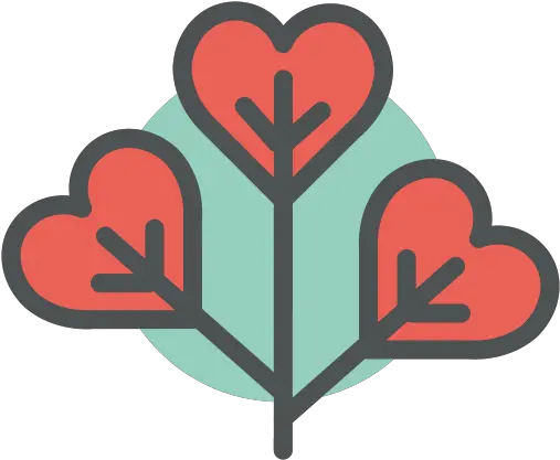  Heart Plant Free Icon Iconiconscom Three Leaves Icon Png Shrub Icon