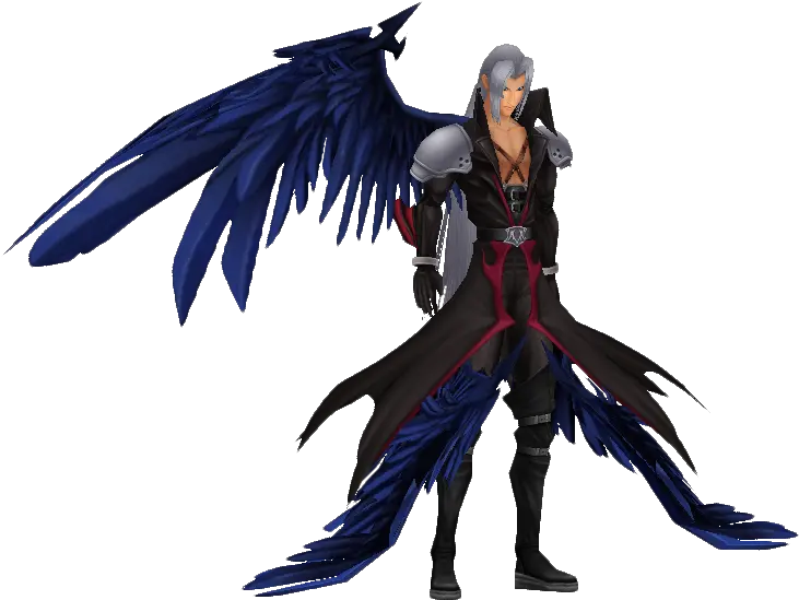  Final Fantasy Vii Remake New Key Visual Sephiroth Wing Kingdom Hearts Png Sephiroth Png