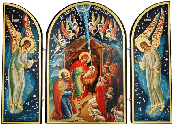  Nativity Scene Triptych Catholic Gifts Nativity Triptych Png Orthodox Nativity Icon