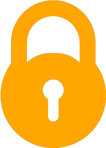  Orange Lock Icon Lock Icon Black Png Lock On Icon