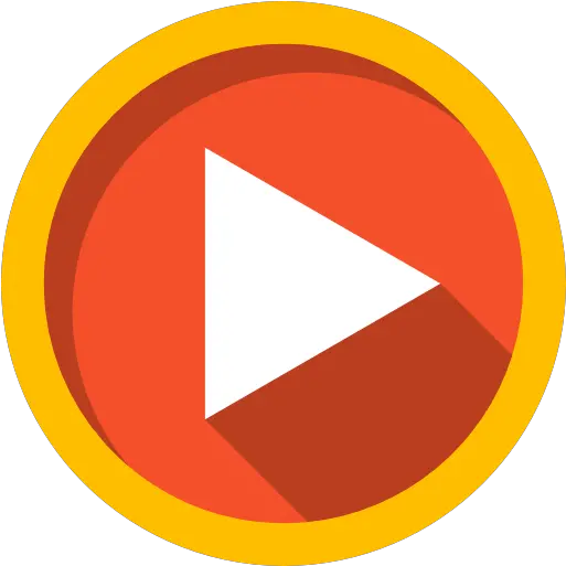  Play Button Free Arrows Icons Orange Video Play Icon Png Play Button Png Transparent