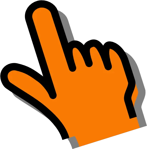  Orange Hand Clip Art Vector Clip Art Online Yellow Mouse Arrow Png Mouse Hand Icon Transparent