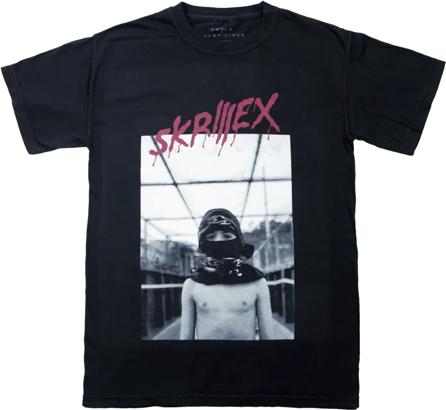  Lv X Skril Online Tee Black Skrillex Merch Png Owsla Logo