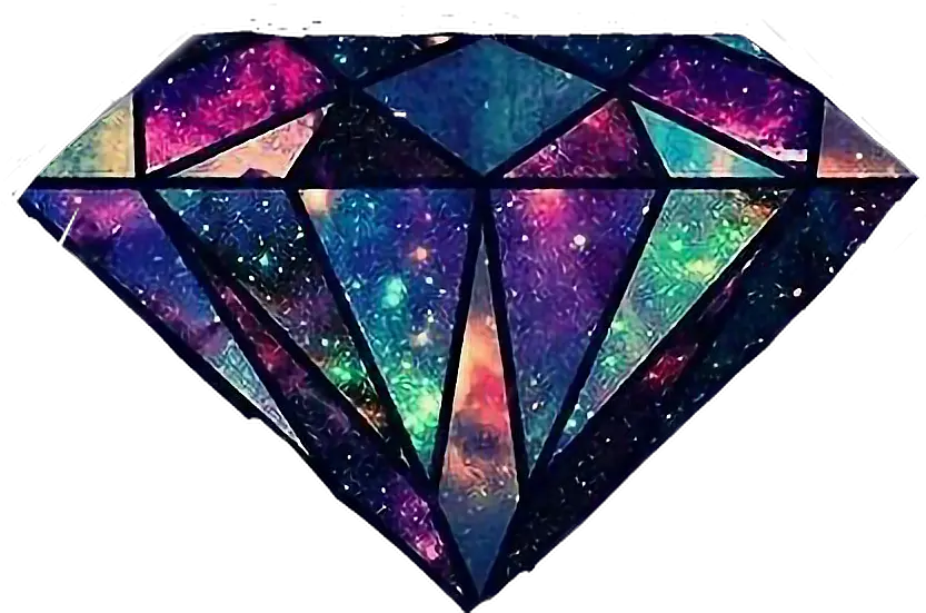  Diamante Galaxia Joia Galaxy Tumblr Transparent Galaxy Diamond Logo Png Diamante Png