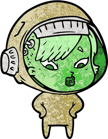  Cartoon Astronaut Woman Vector Dot Png Astronaut Icon Vector