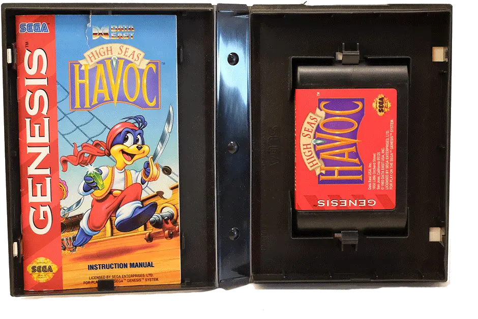  Sega Genesis High Seas Havoc Game Cartridge Instructions Fictional Character Png Sega Cd Icon