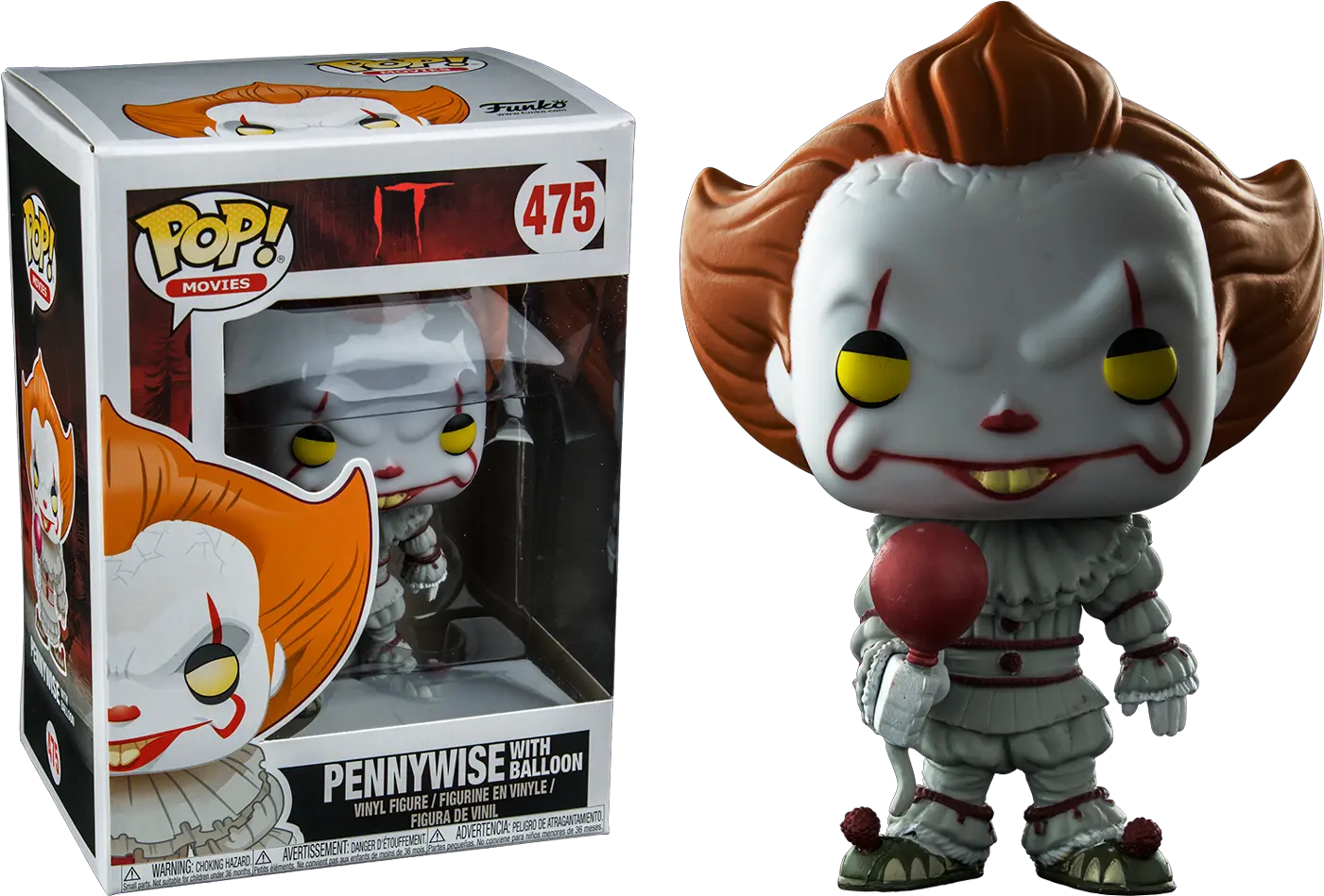  It 2017 U2013 Pennywise With Balloon Us Exclusive Pop Vinyl Jaymu0027s Place Pennywise Funko Pop Balloon Png Pennywise Transparent