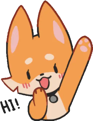  Fox Orange Sticker Fox Orange Cute Discover U0026 Share Gifs Happy Png Furry Fox Icon