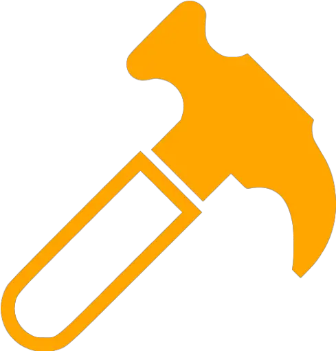  Orange Hammer 2 Icon Free Orange Hammer Icons Png Transparent Red Hammer Icon Hammer Icon Png