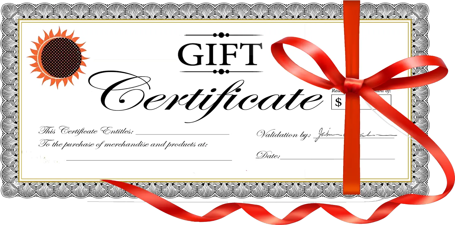  Certificate Of Gift Gift Certificate Png Certificate Background Png