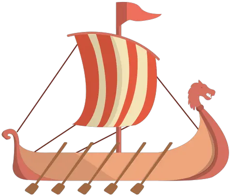  Viking Historic Row Ship Illustration Transparent Png Lovely Row Boat Png