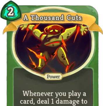  A Thousand Cuts Slay The Spire Infinite Blades Png Cuts Png