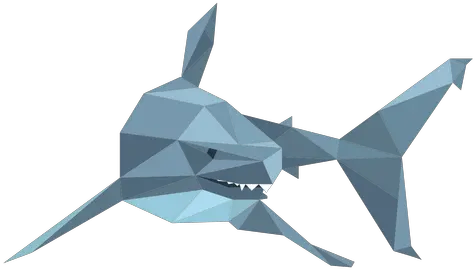  Shark Fin Tooth Low Poly Low Poly Shark Vector Png Fin Png