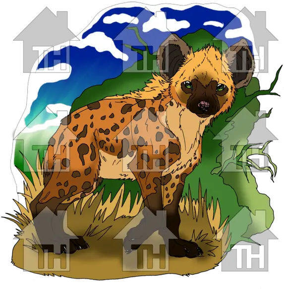  Spotted Hyena Clip Art Png Hyena Png