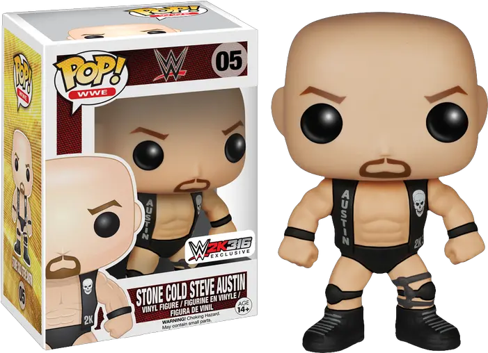  Wwe 2k316 Stone Cold Steve Austin Exclusive Pop Vinyl Figure Stone Cold Funko Pop Png Stone Cold Steve Austin Png