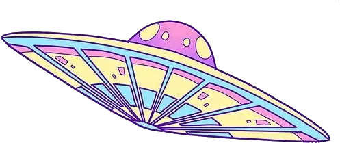  Ufo Psychedelic Alien Tumblr Aesthetic Freetoedit Cute Galaxy Stickers Png Ufo Png