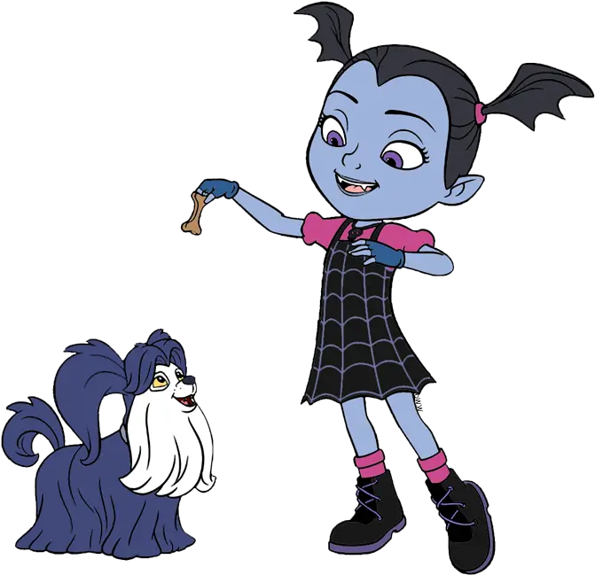  Vampirina Giving Wolfie A Treat Vampirina Bridget Cilpart Png Vampirina Logo