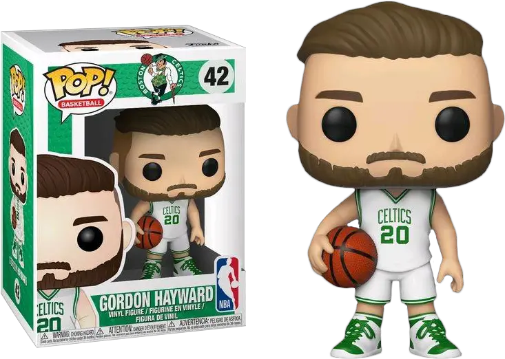  Nba Basketball Gordon Hayward Boston Celtics Pop Vinyl Figure Gordon Hayward Funko Pop Png Boston Celtics Png