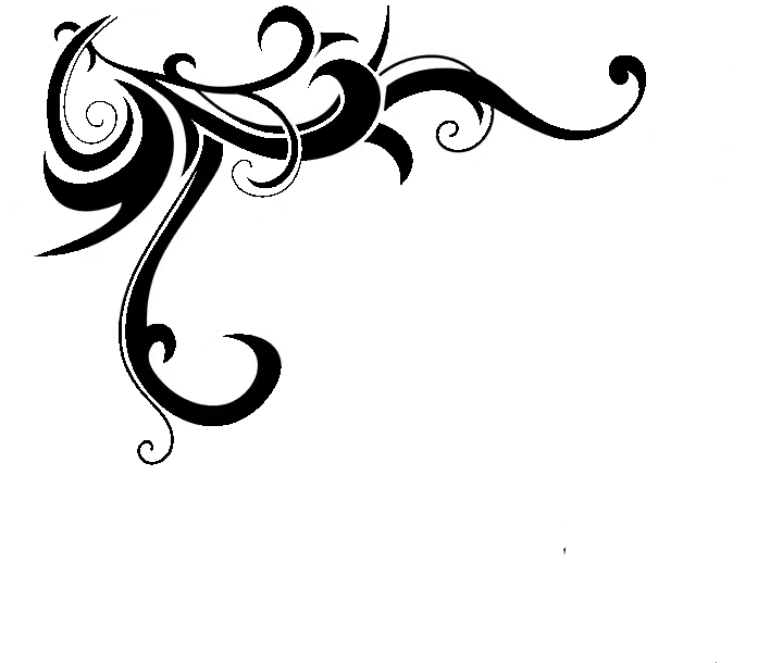  Download Black Filigree Transparent Background Png Tribal Swirls Filigree Png