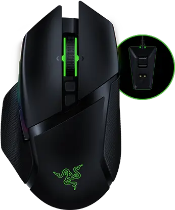  Wireless Gaming Mouse Razer Basilisk Ultimate Razer Gaming Mouse Png Mouse Scroll Wheel Icon