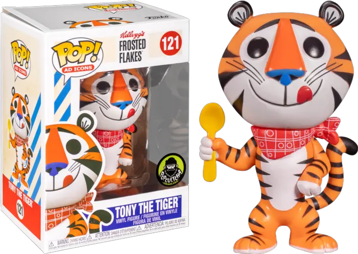  Funko Pop Ad Icons Tony The Tiger 50u0027s Retro Popcultcha Sticker W Spoon Exclusive 121 Png Icon