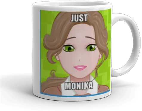  Just Monika Ddlc Creations Make A Meme Magic Mug Png Monika Transparent