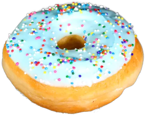  Blue Sprinkle Donuts Transparent Background Blue Real Png Donut Transparent